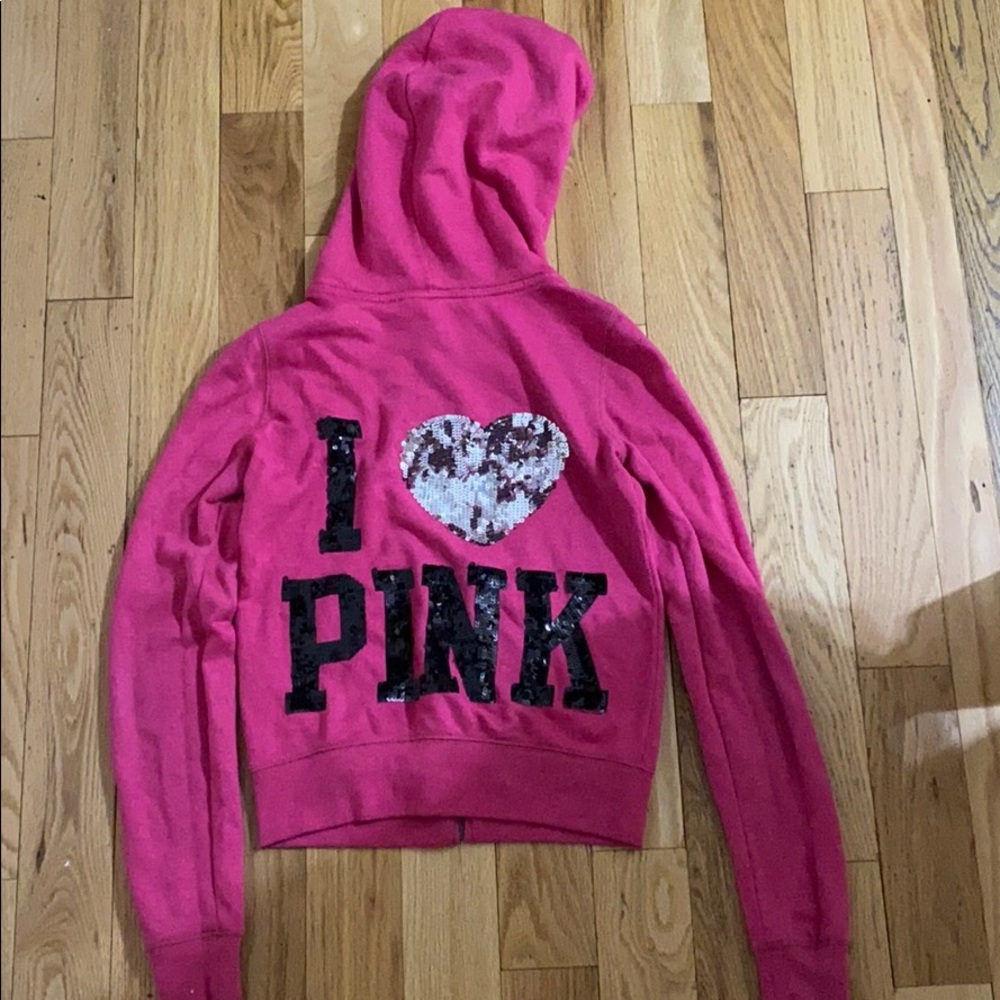 Pink VS Zip-up Hoodie